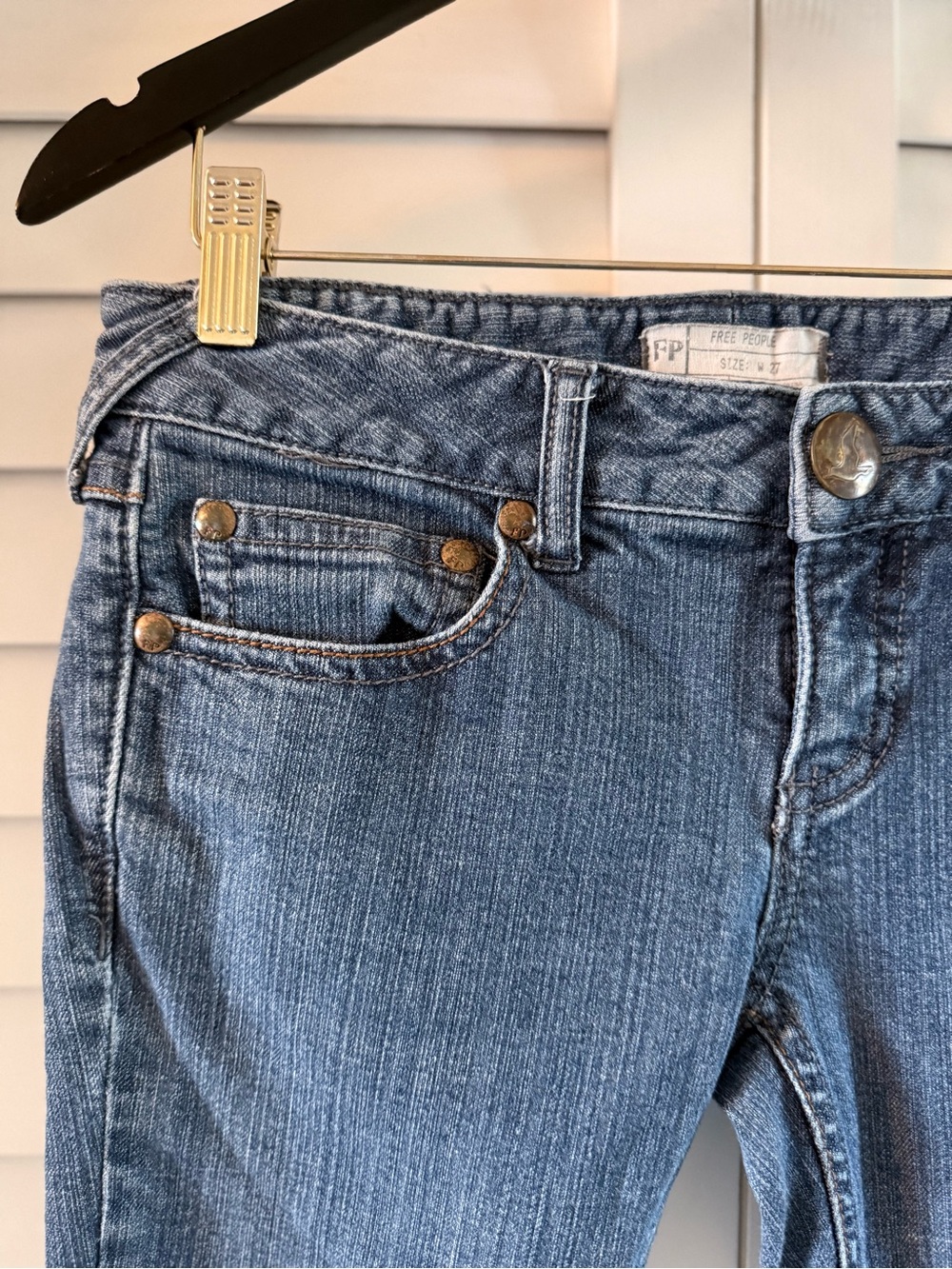 Free People Women’s Skinny Jeans With Ankle Zipper Size 27 - Picture 5 of 11